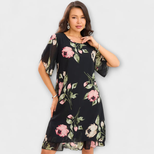 Melin - Elegant chiffongklänning