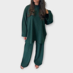 Ingrid - Set i Överstorlek - Ribbad Stil