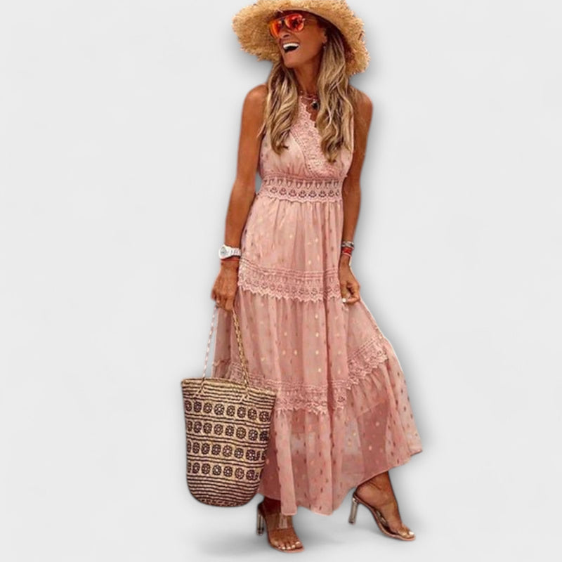 Lola - Maxiklänning med Boho-spets