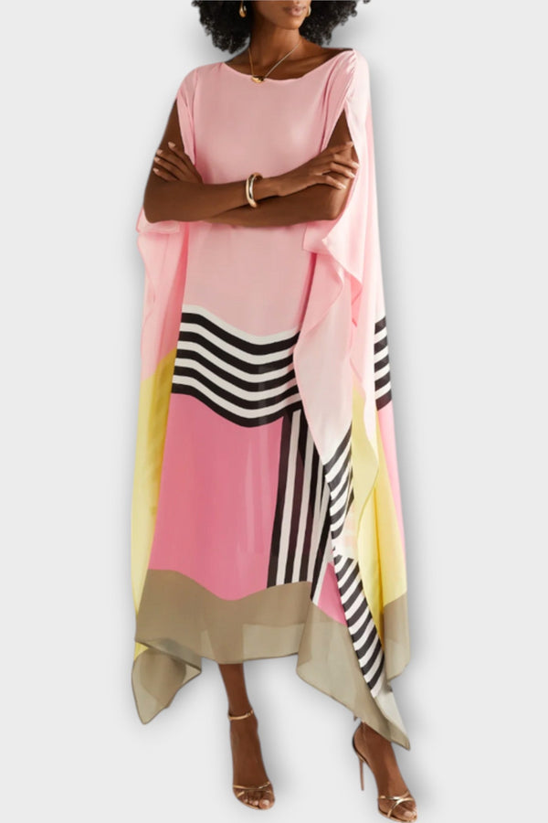 Elenora - Locker skuren geometrisk kaftan