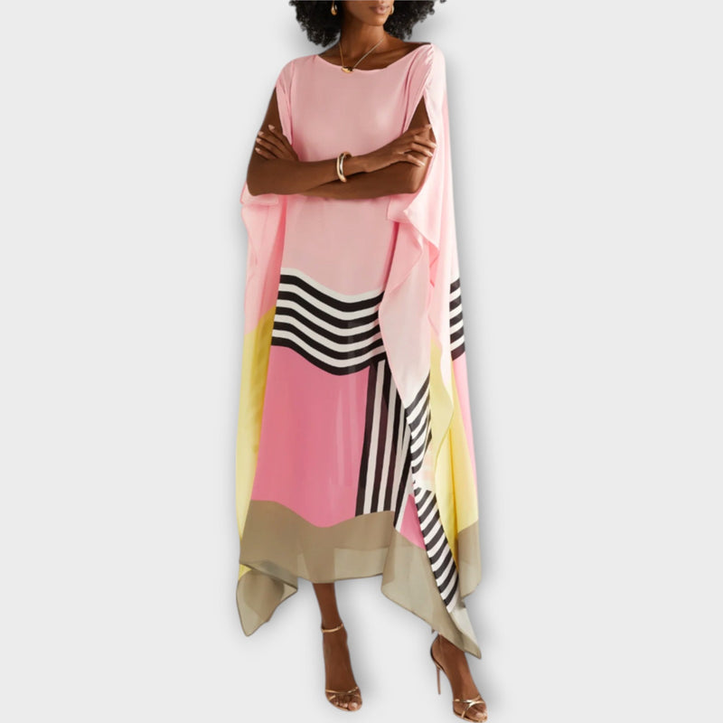 Elenora - Locker skuren geometrisk kaftan