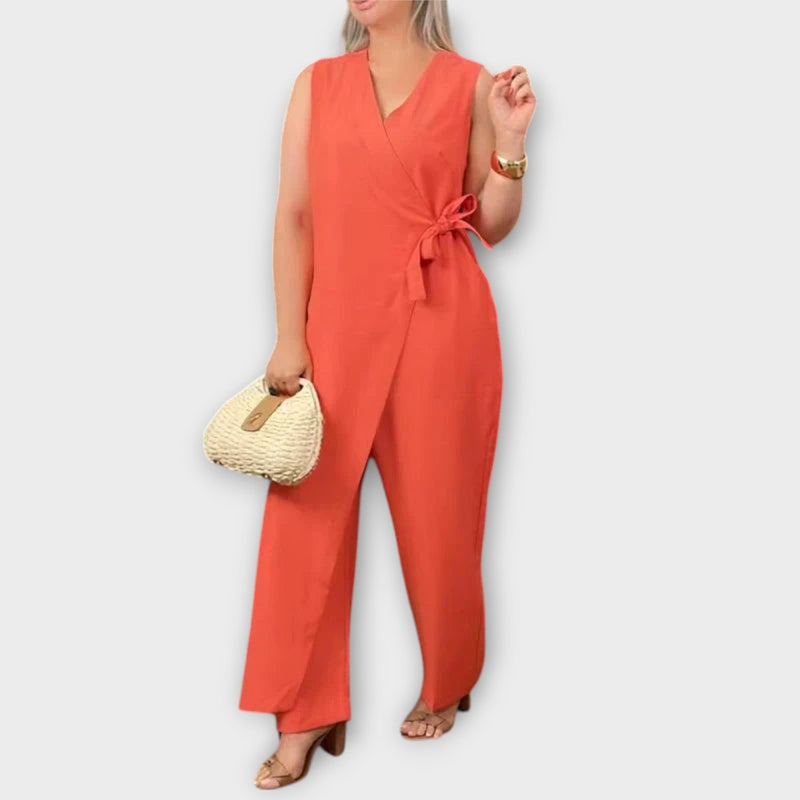 Lilianna - Elegant Jumpsuit med V-ringning