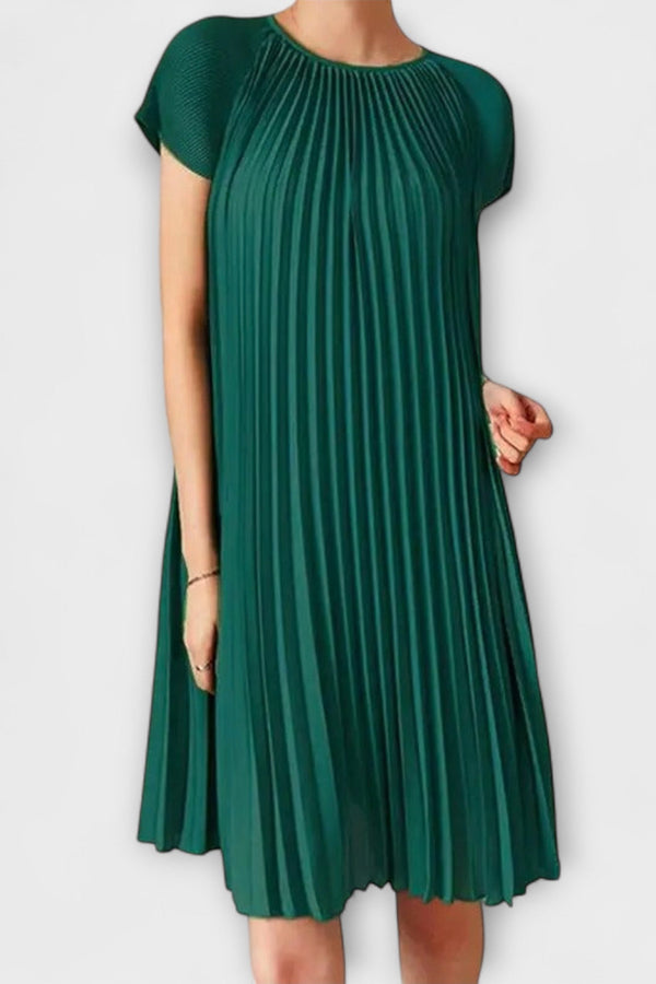Elegant Plisserad Klänning